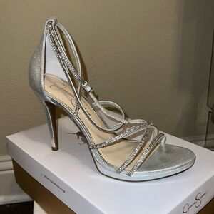 Platinum Jessica Simpson High Heels